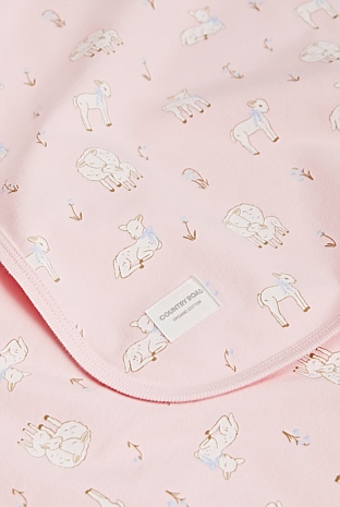 Lamb Print Blanket