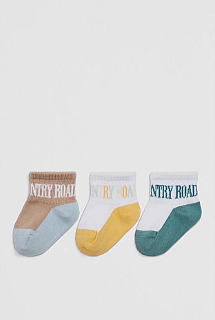Heritage Quarter Sock Pack of 3