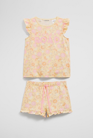 Frill Fruit Pyjama Set