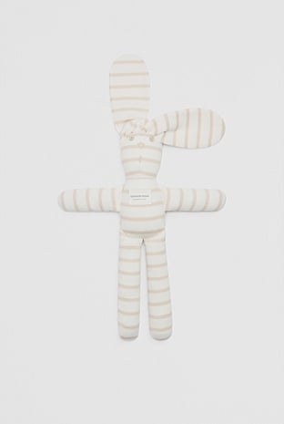 Organically Grown Cotton Stripe Rib Bunny