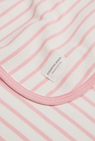 Organically Grown Cotton Stripe Rib Blanket