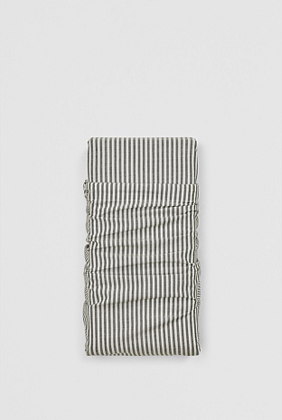 Brae Australian Cotton Stripe King Flat Sheet
