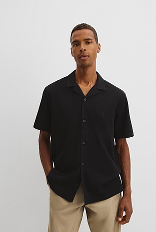 Short Sleeve Australian Cotton Textured Shirt
