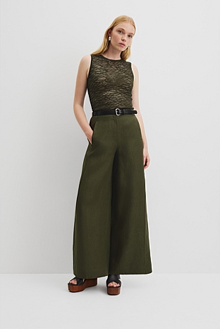 Linen Panel Pant