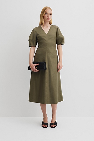 Fit and Flare Midi Dress