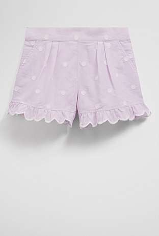 Spot Scalloped Short