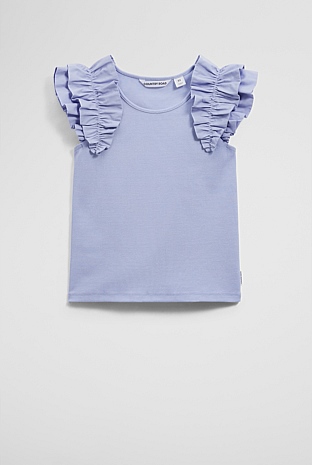 Ruffle Sleeve Tank