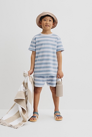 Organically Grown Cotton Relaxed Terry T-Shirt