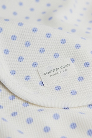 Organically Grown Cotton Waffle Blanket