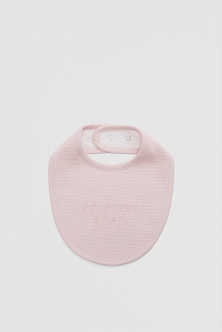 Organically Grown Cotton Waffle Bib