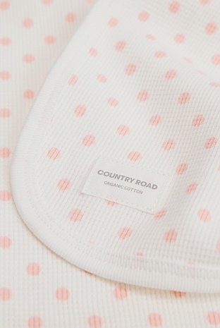 Organically Grown Cotton Waffle Blanket