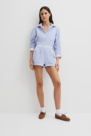 Australian Cotton Oxford Stripe Short