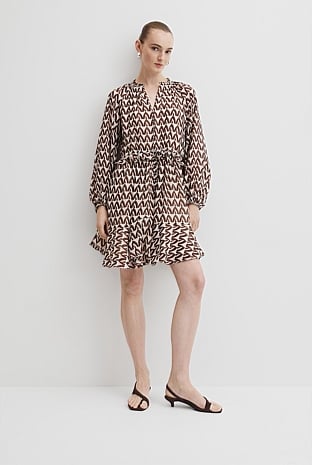 Print Drop Waist Mini