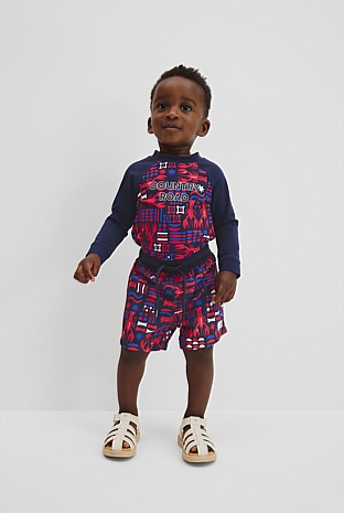 Lobster Geometric Board Short