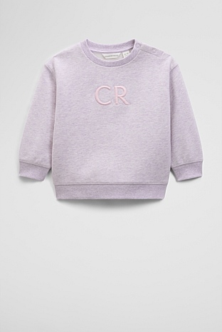Oversized Australian Cotton CR Logo Sweat