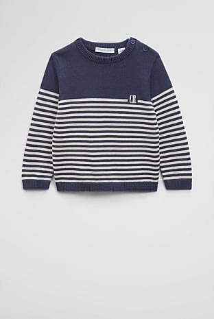 Stripe Country Road Logo Knit