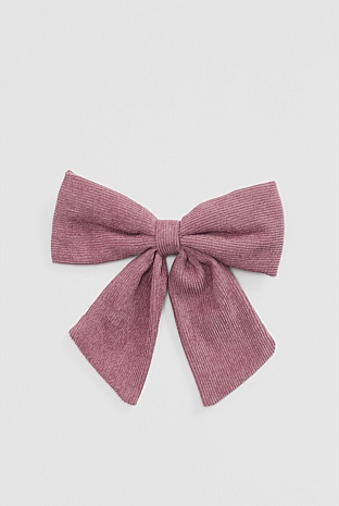 Corduroy Bow Clip