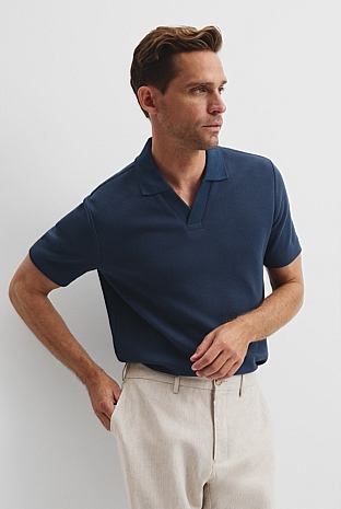 Australian Cotton Waffle Polo