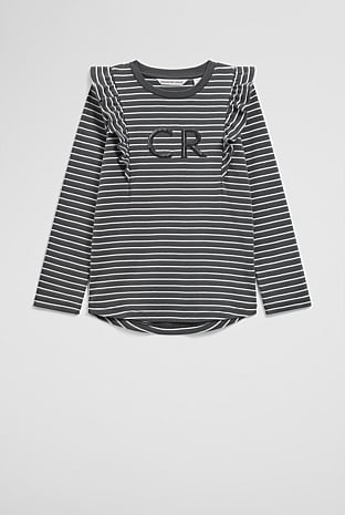 Australian Cotton Logo Frill T-Shirt