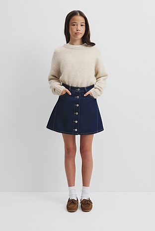 Teen Denim A-Line Skirt