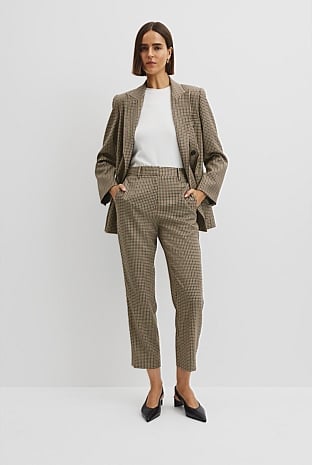 Check Wool Pant