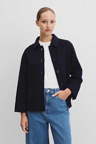 Twilight Wool Blend Lightweight Jacket - Work | Country Road