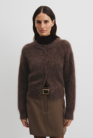 Long Sleeve Fluffy Cardigan