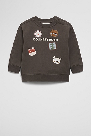 Organically Grown Cotton Woodlands Logo Sweat
