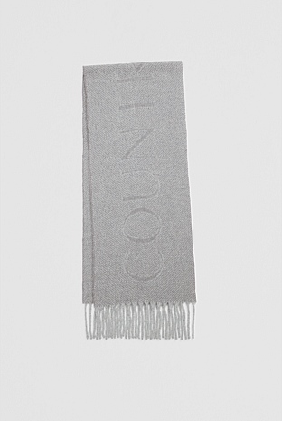 Alpaca Blend Herringbone Scarf