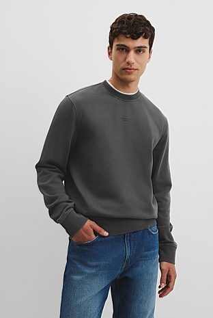 Australian Cotton Garment Dyed Crew Sweat