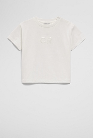 Australian Cotton Short Sleeve Sequin Logo T-Shirt
