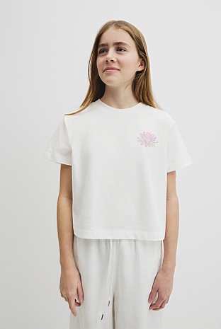 Short Sleeve Boxy Print T-Shirt