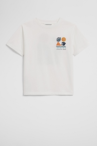 Australian Cotton Relaxed Mountain Short Sleeve T-Shirt