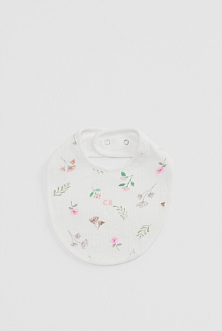 Organically Grown Cotton Blend Pointelle Bib