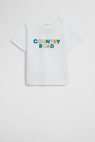 Australian Cotton Short Sleeve Boucle Tee