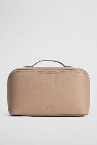 Branded Detail Large Convertible Cosmetic Case