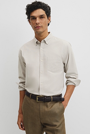 Australian Good Earth Cotton Regular Fit Oxford Shirt