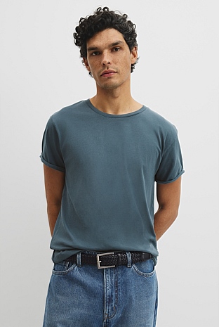 Australian Cotton Longline Garment Dye T-Shirt