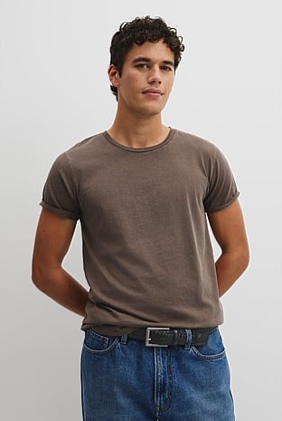 Australian Cotton Longline Garment Dye T-Shirt