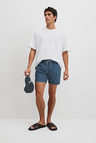 Stripe Print Swim Short