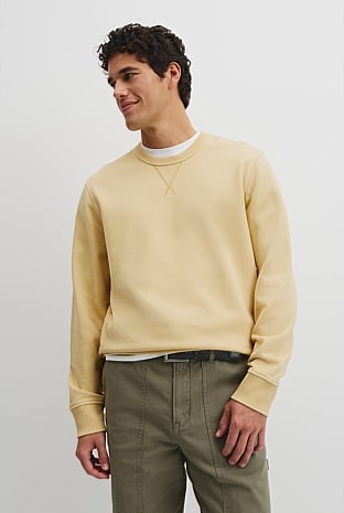 Australian Cotton Garment Dyed Workwear Crew Sweat