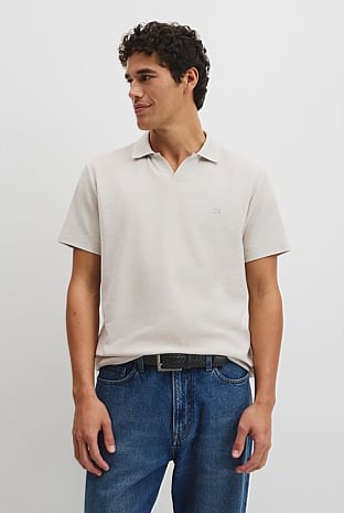 Short Sleeve Waffle Trophy Polo