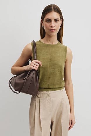 Pointelle Detail Neck Tank
