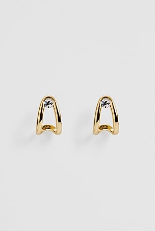 Zoey Crystal Huggie Earring