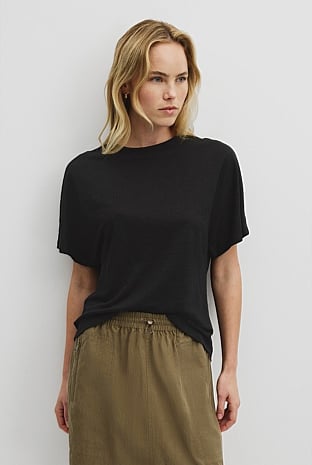 Linen Dolman T-Shirt