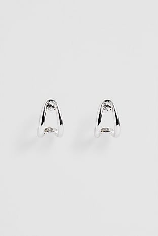 Zoey Crystal Huggie Earring