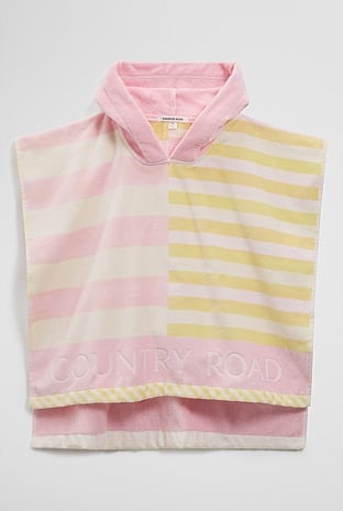 Stripe Swim Poncho