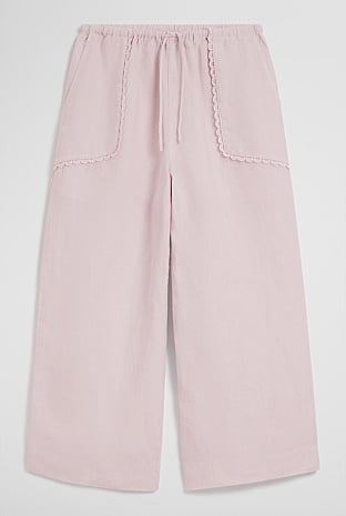 Linen Wide Legging Pant