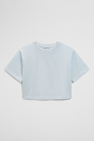 Australian Cotton Short Sleeve Crop Boxy T-Shirt