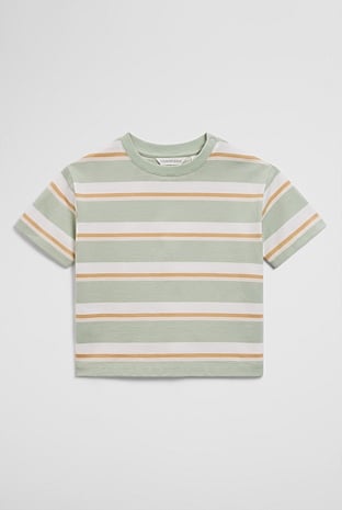 Oversized Stripe Short Sleeve T-Shirt